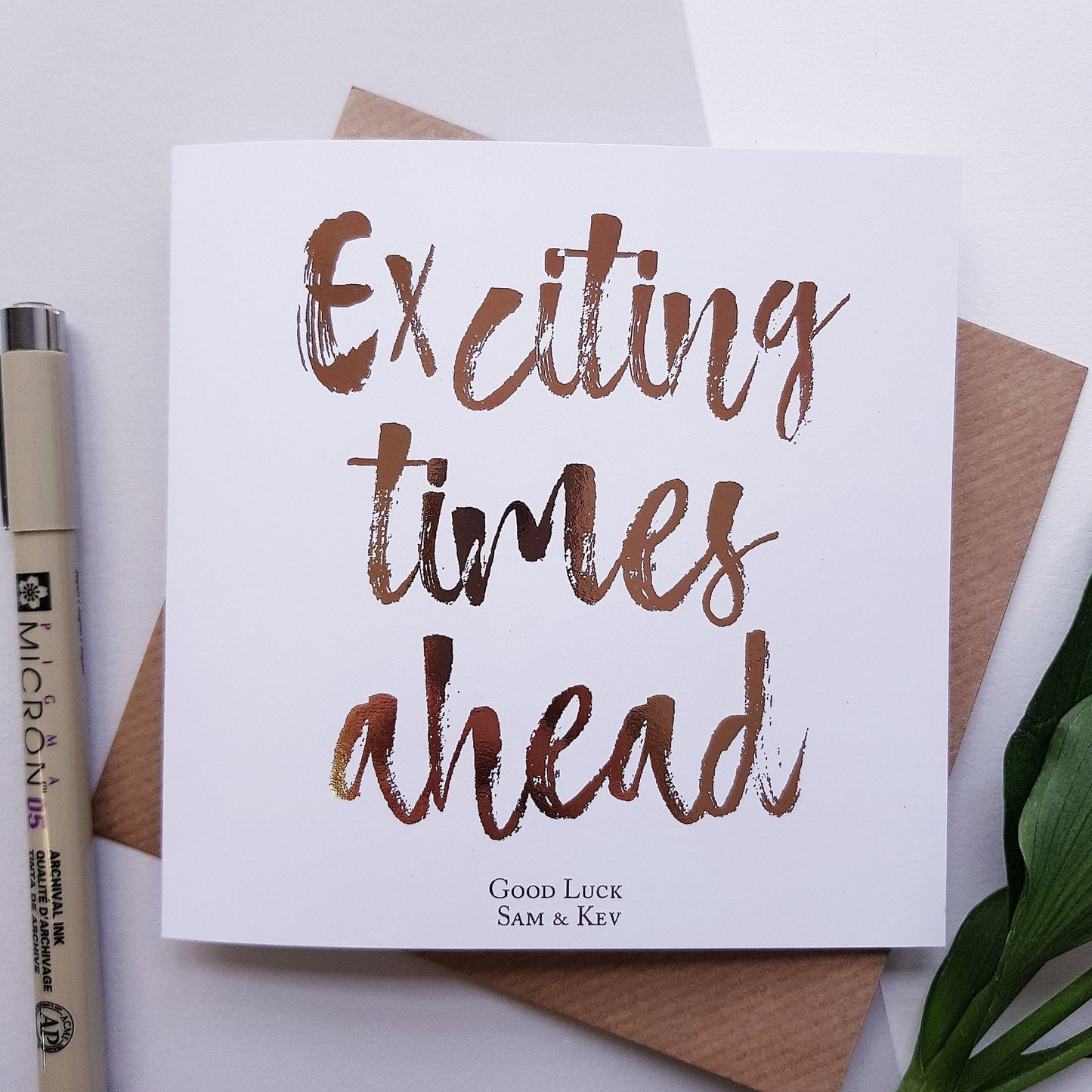 Exciting Time Ahead | Good Luck Card | New Home Card | New Job Card