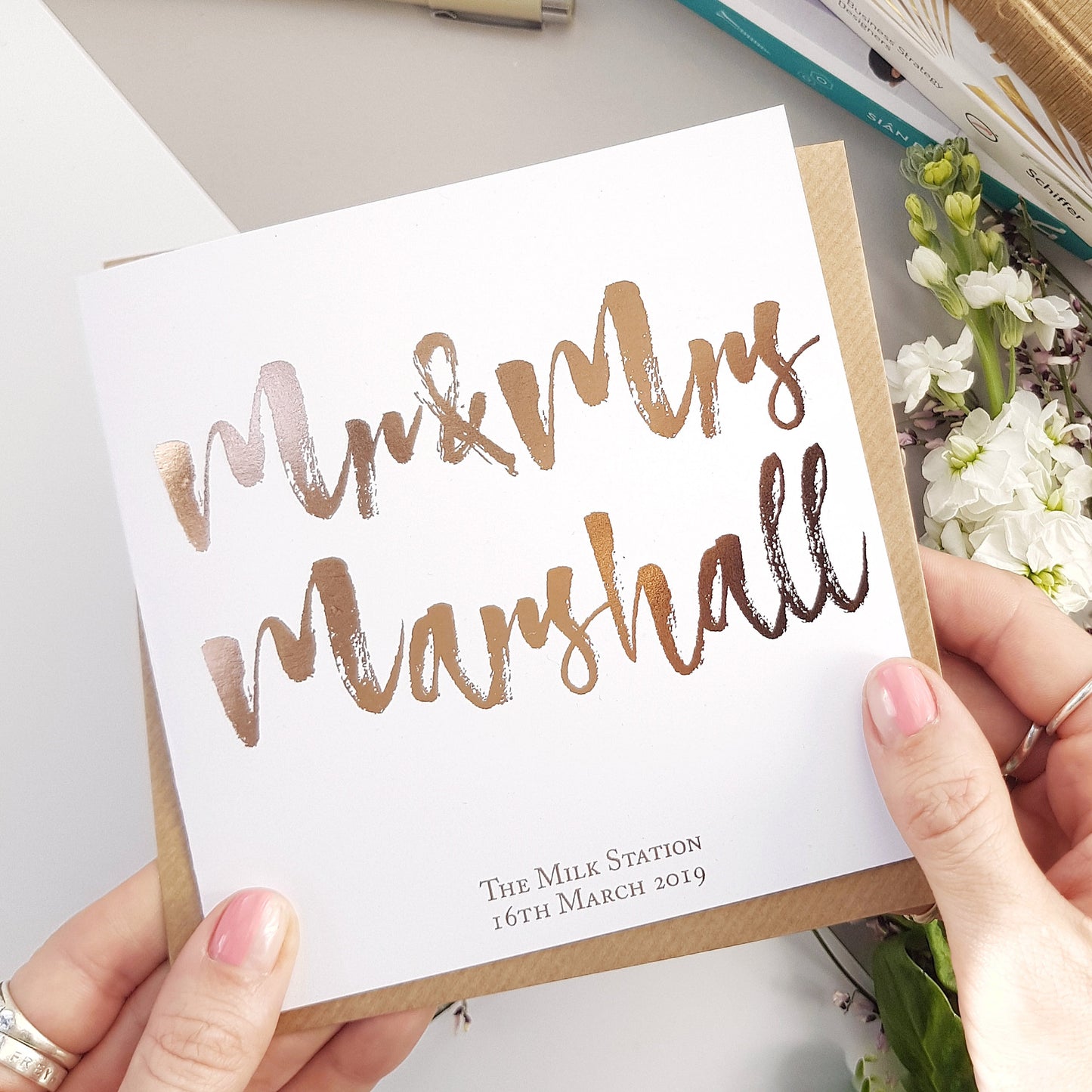 Mr & Mrs Personalised Wedding Card | Mr and Mr | Mrs and Mrs