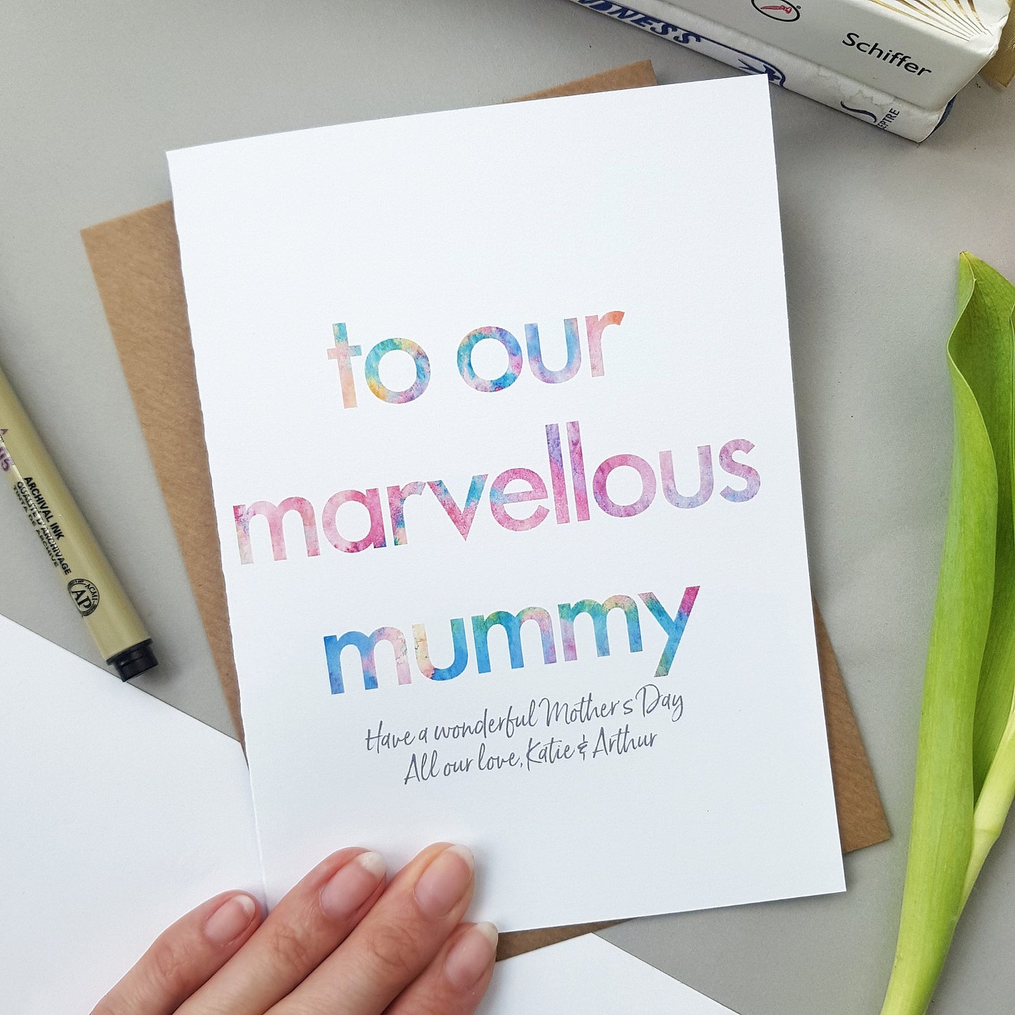 Mother’s Day Card for a Marvellous Mummy | Personalised card for mum, mam, mummy or mammy