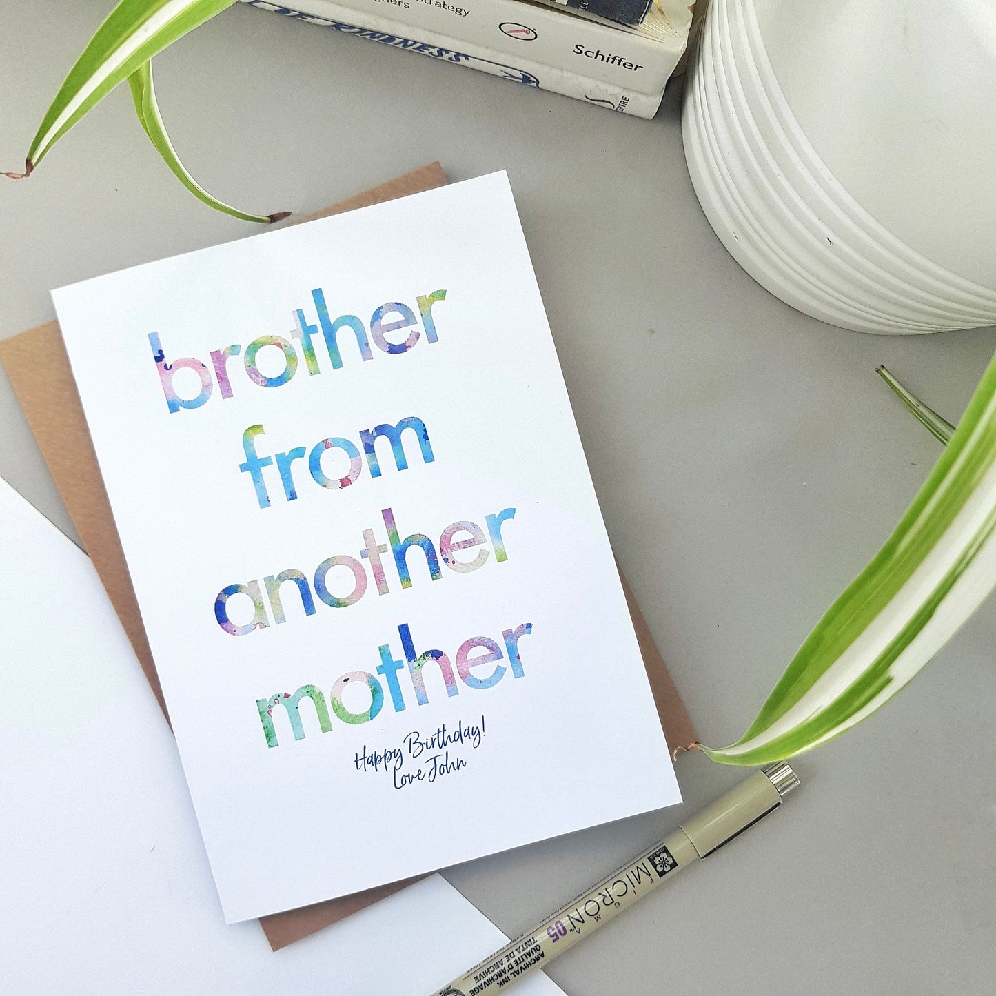 Brother from another Mother | Funny Birthday Card for friend, brother, step brother