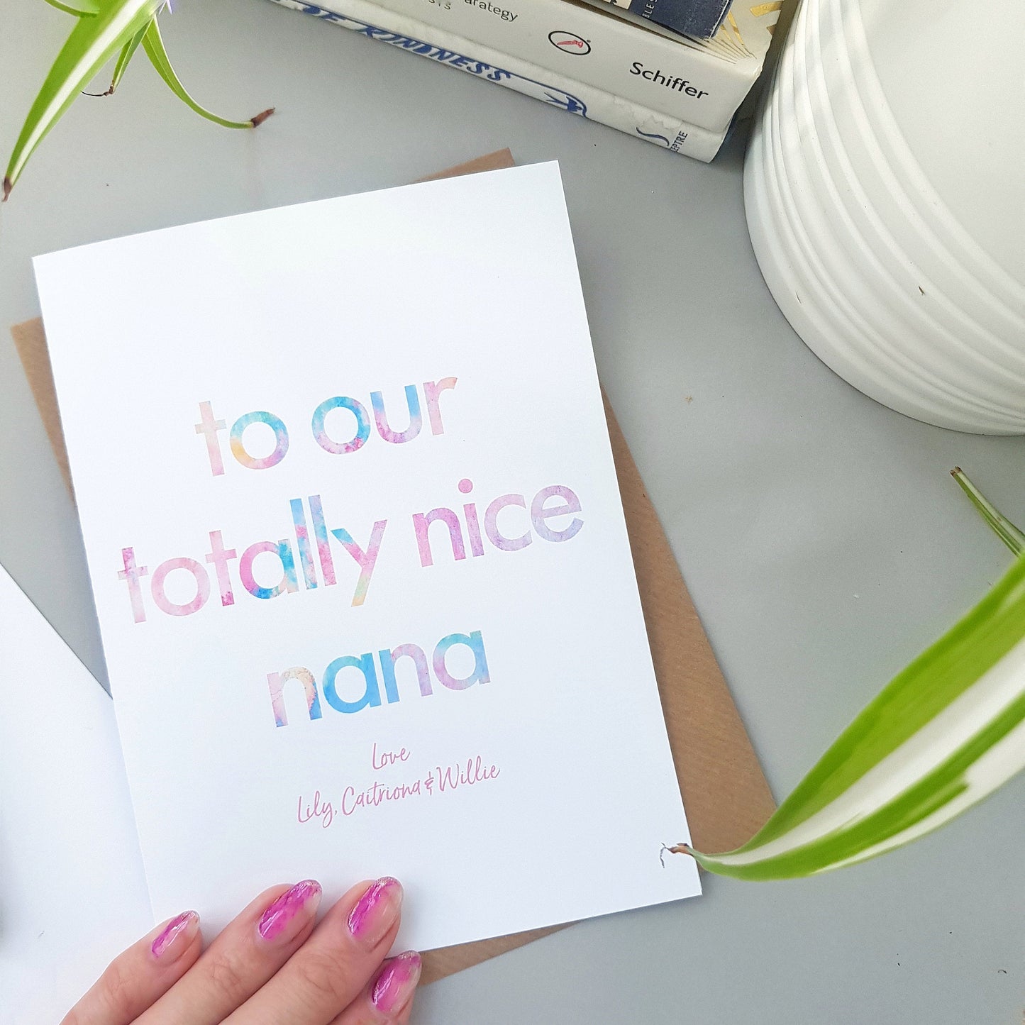 Totally Nice Nana Personalised Mother's day Card | Also available - Nanna, Nan, Nanny