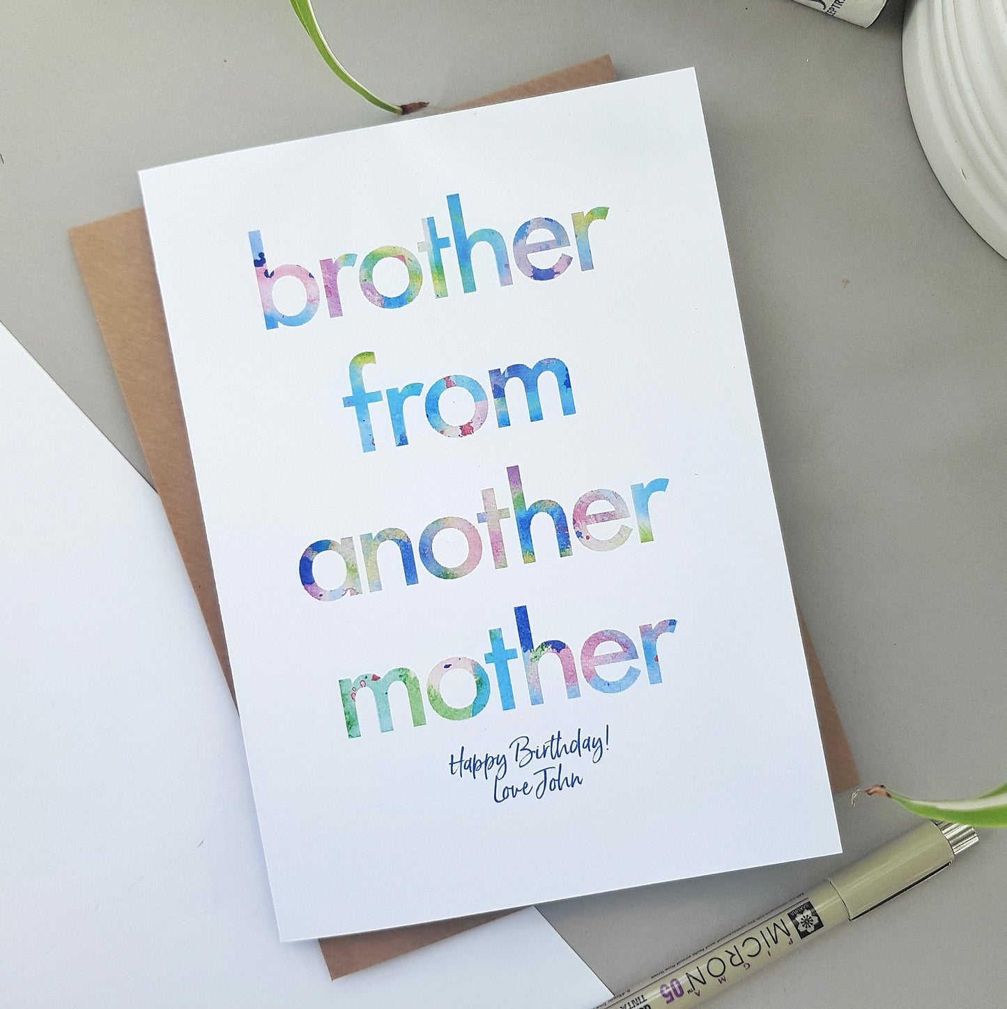 Brother from another Mother | Funny Birthday Card for friend, brother, step brother