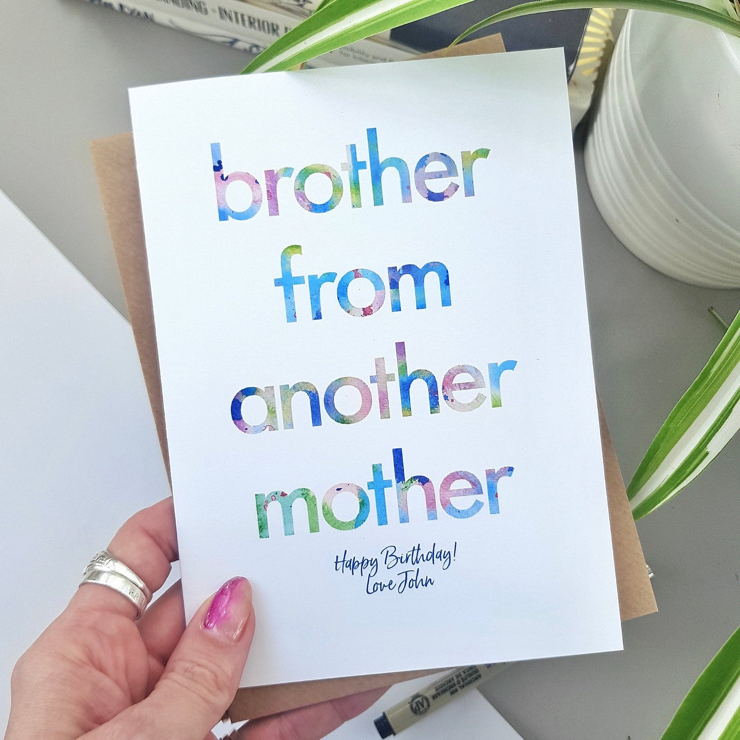 Brother from another Mother | Funny Birthday Card for friend, brother, step brother