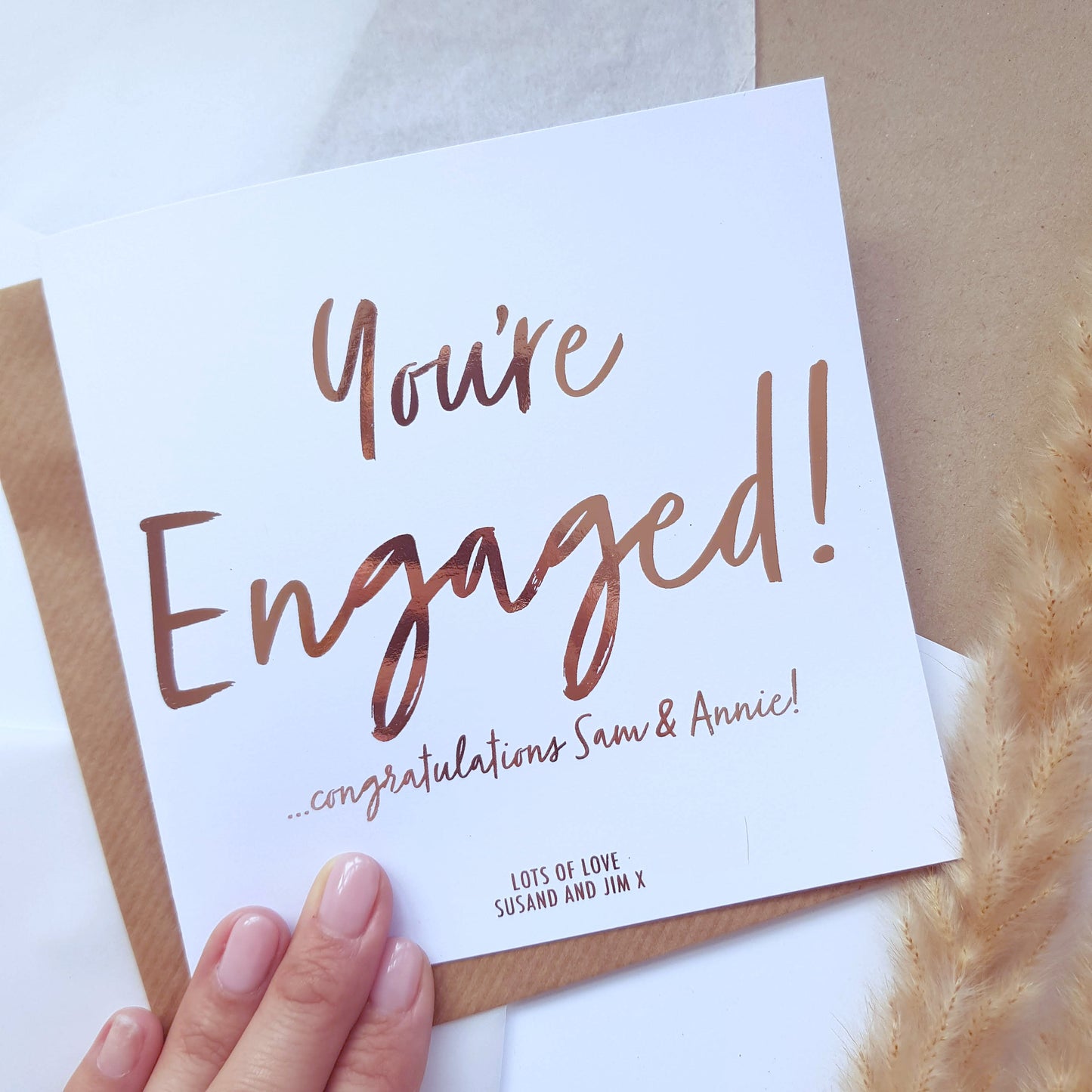 You’re Engaged! Personalised Engagement Card