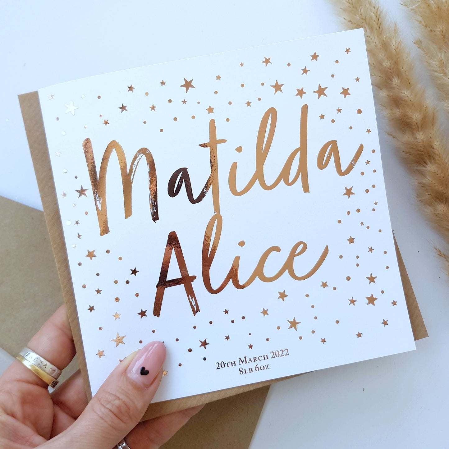 Personalised New Baby Card | New Baby Girl | New Baby Boy