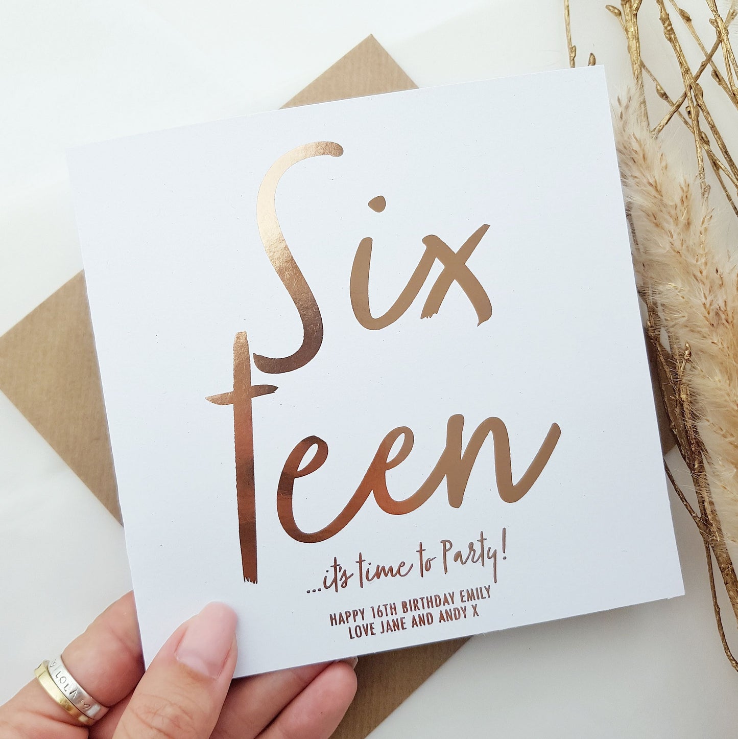 16th Birthday Card - Personalised Card - Sixteenth Birthday Card