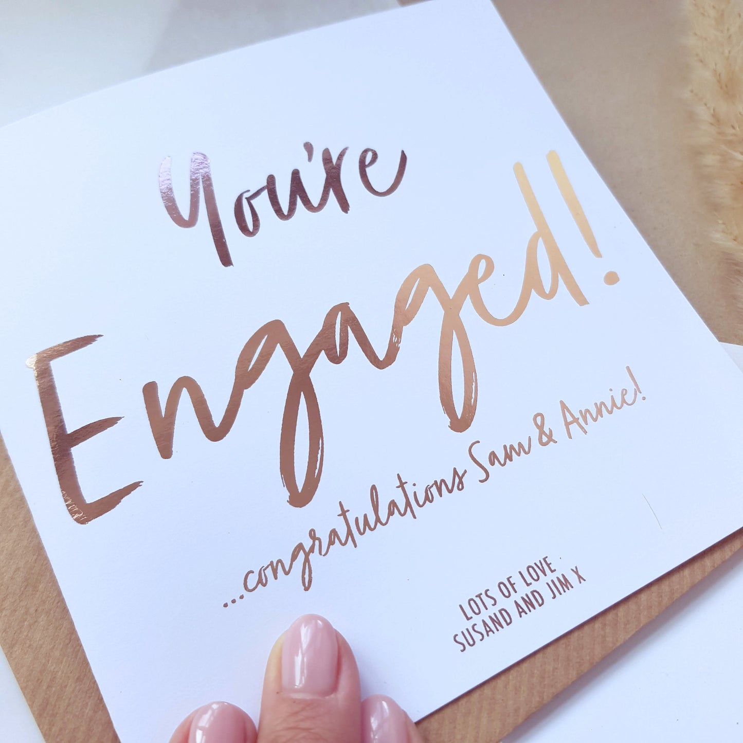 You’re Engaged! Personalised Engagement Card