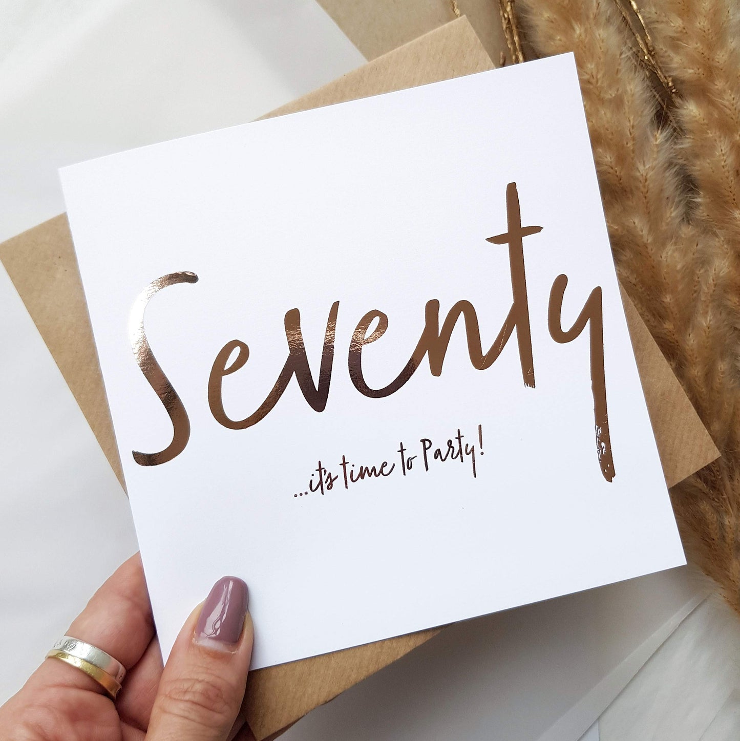 Seventy…It’s Time To Party! 70th Birthday Card