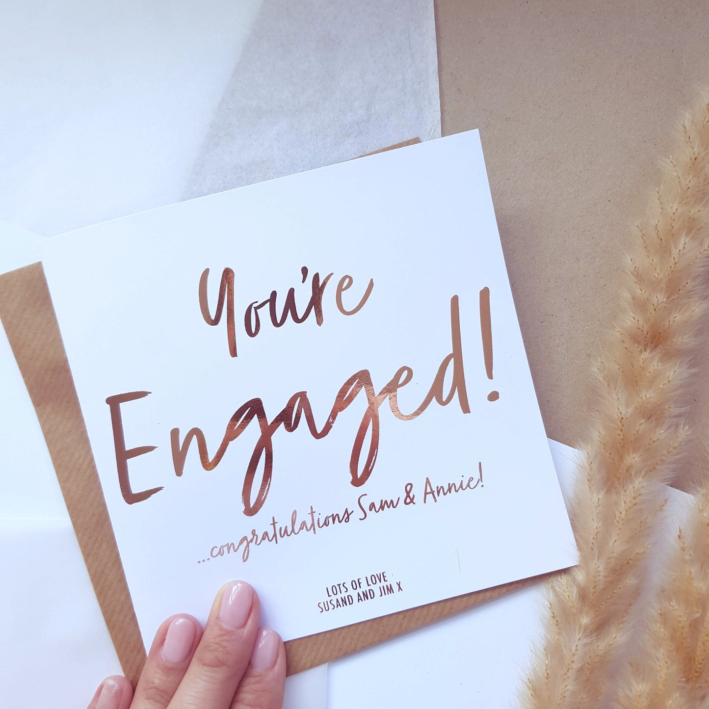 You’re Engaged! Personalised Engagement Card