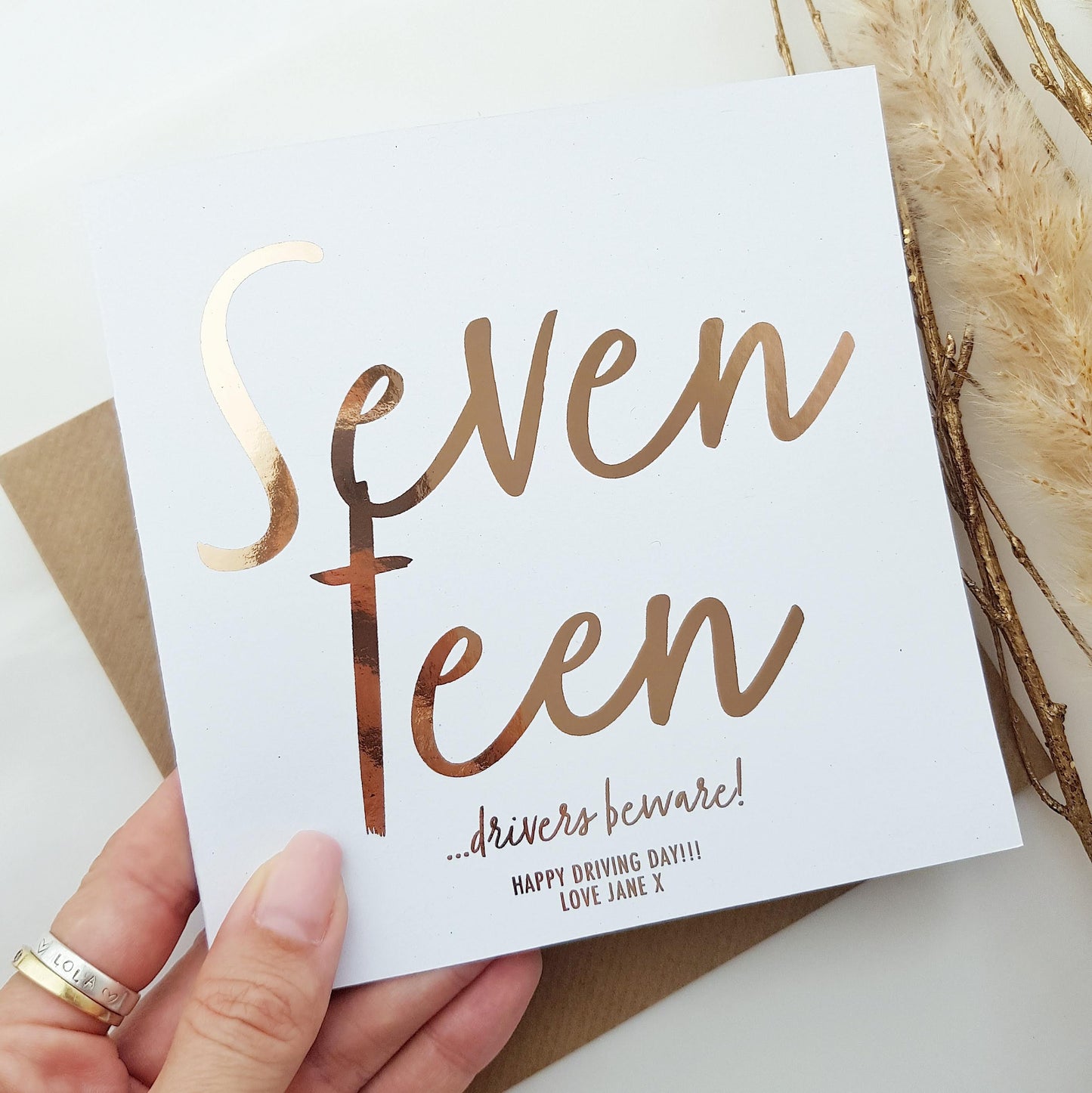 ‘Seventeen…Drivers Beware!’ Fun 17th Birthday Card