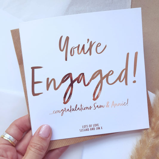 You’re Engaged! Personalised Engagement Card