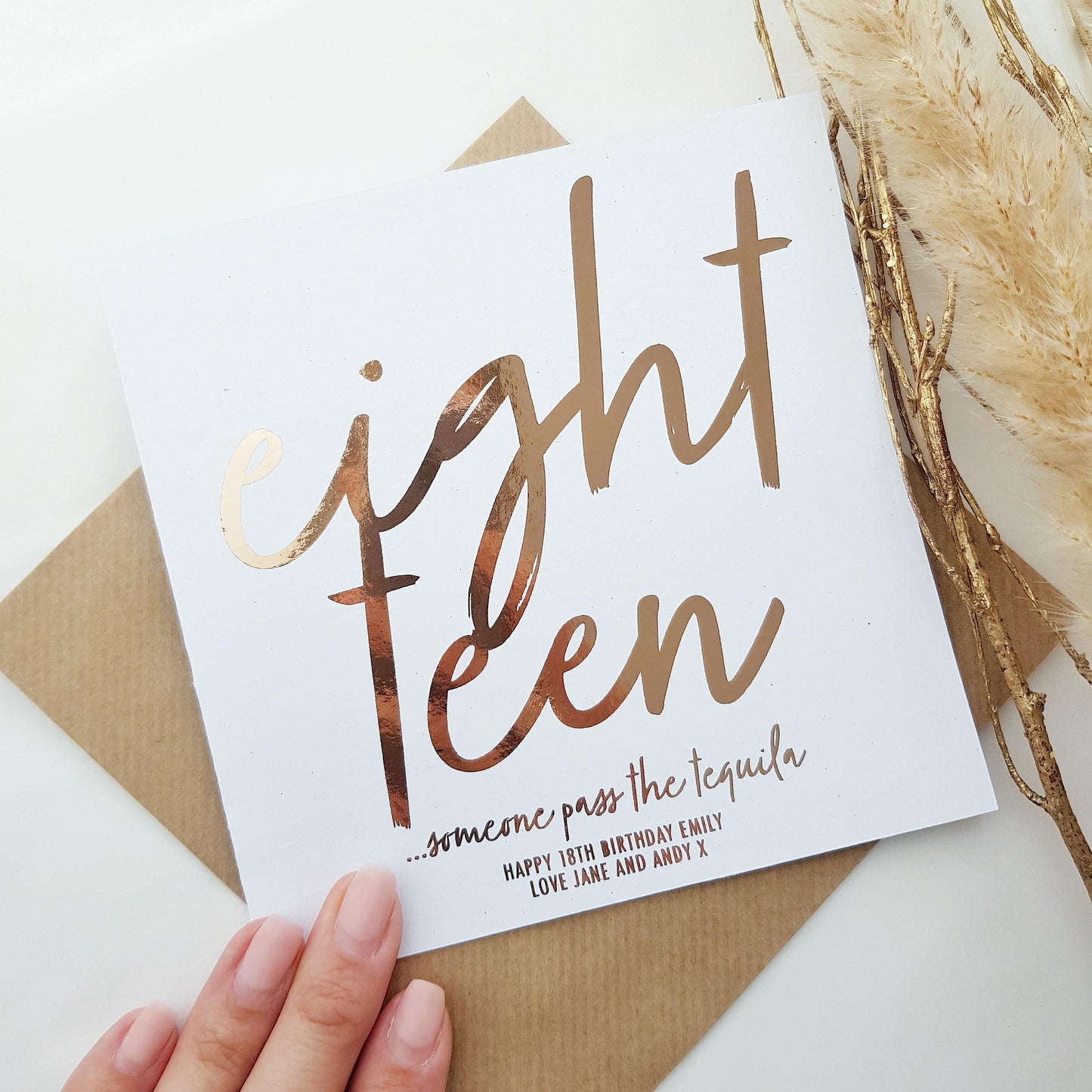 ‘Eighteen…Pass The Tequila!’ - Fun 18th Birthday Card