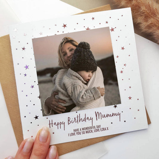 Personalised Birthday Photo Card For Mummy or Mum