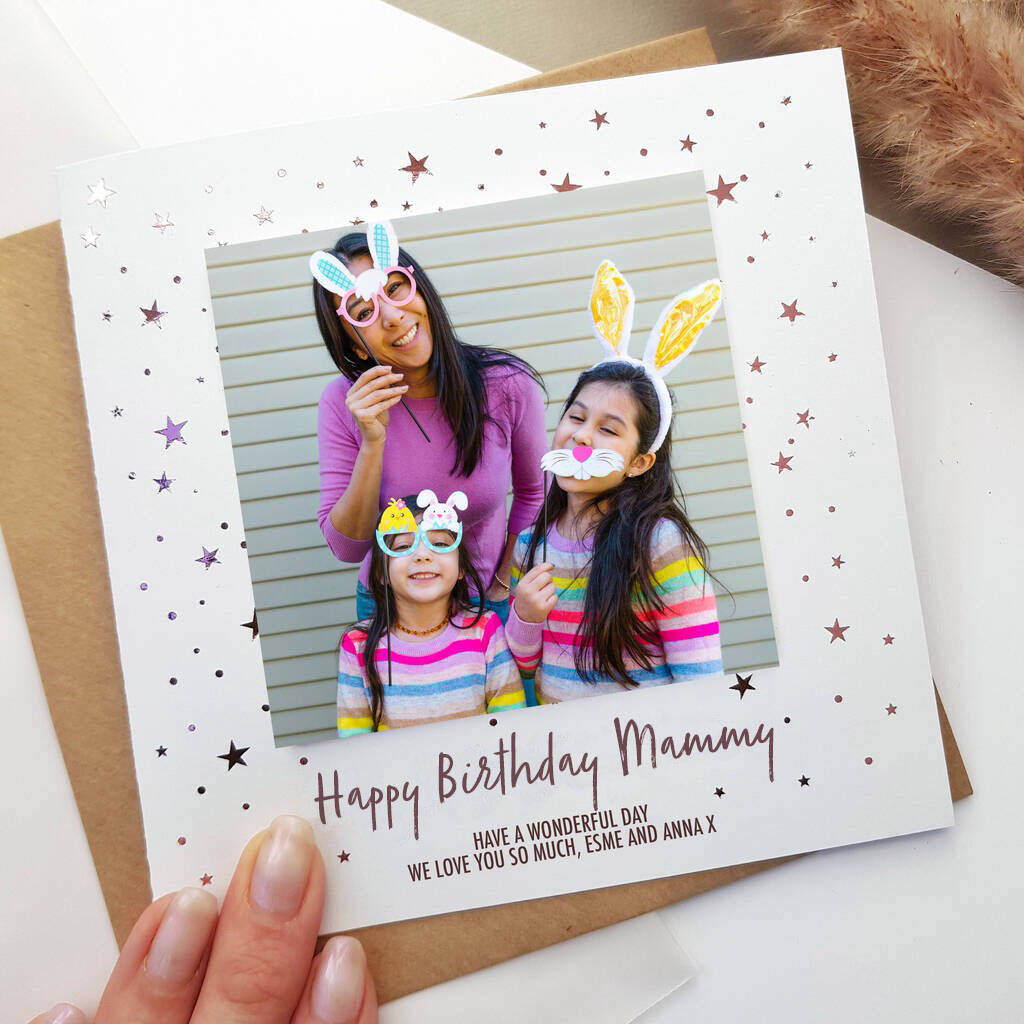 Personalised Birthday Photo Card For Mummy or Mum