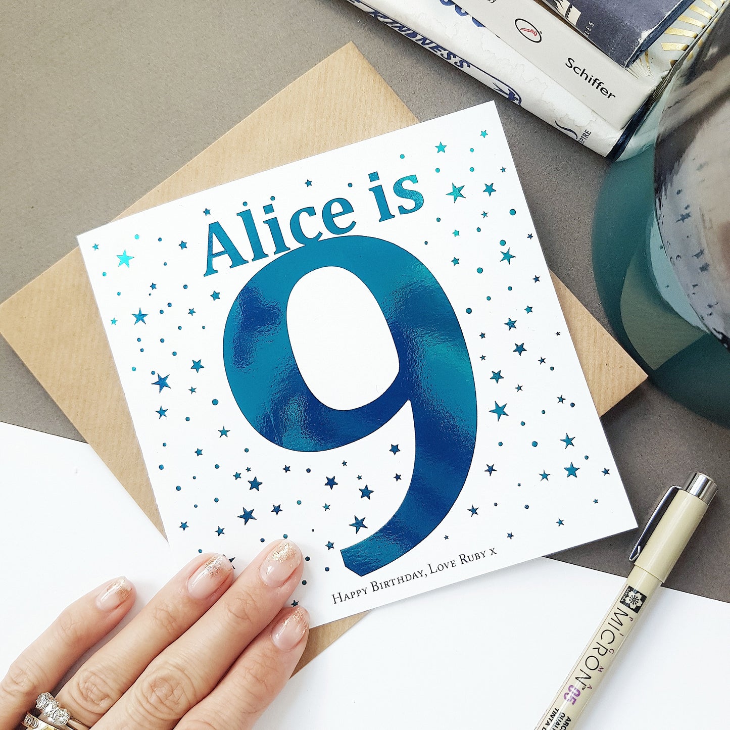 Foiled Children’s Birthday Card | Special card for any age | 1st, 2nd, 3rd, 4th, 5th, 6th, 7th, 8th, 9th