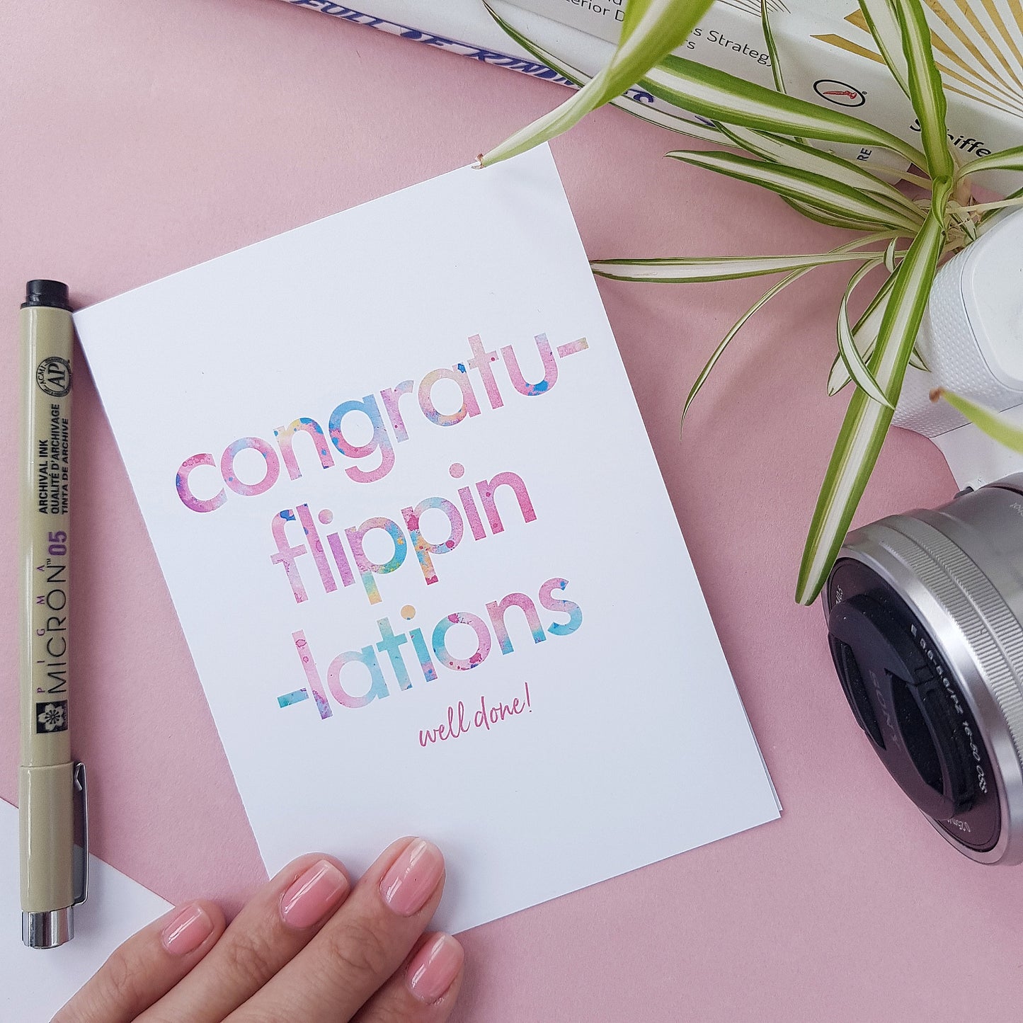 Congratu Flippin Lations | Congratulations Card | New Job | New Home | Graduation Card