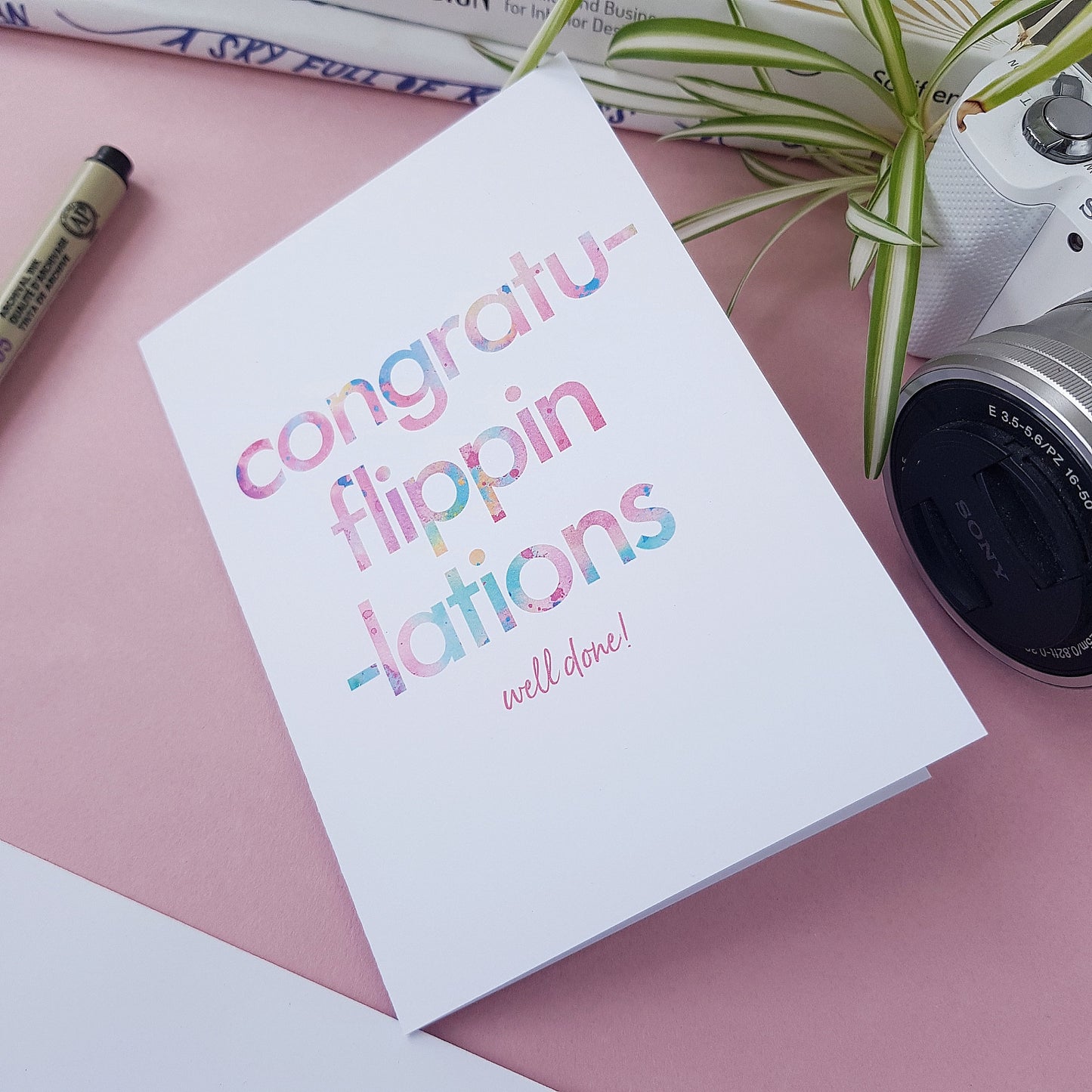 Congratu Flippin Lations | Congratulations Card | New Job | New Home | Graduation Card